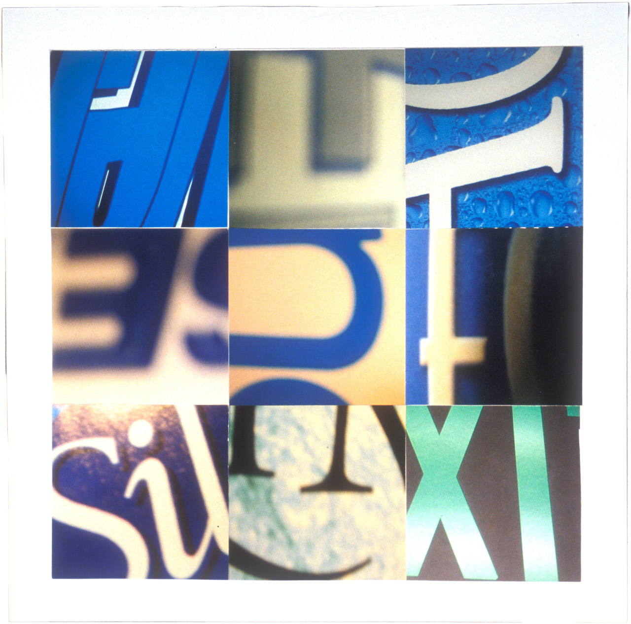 Typography photo collage