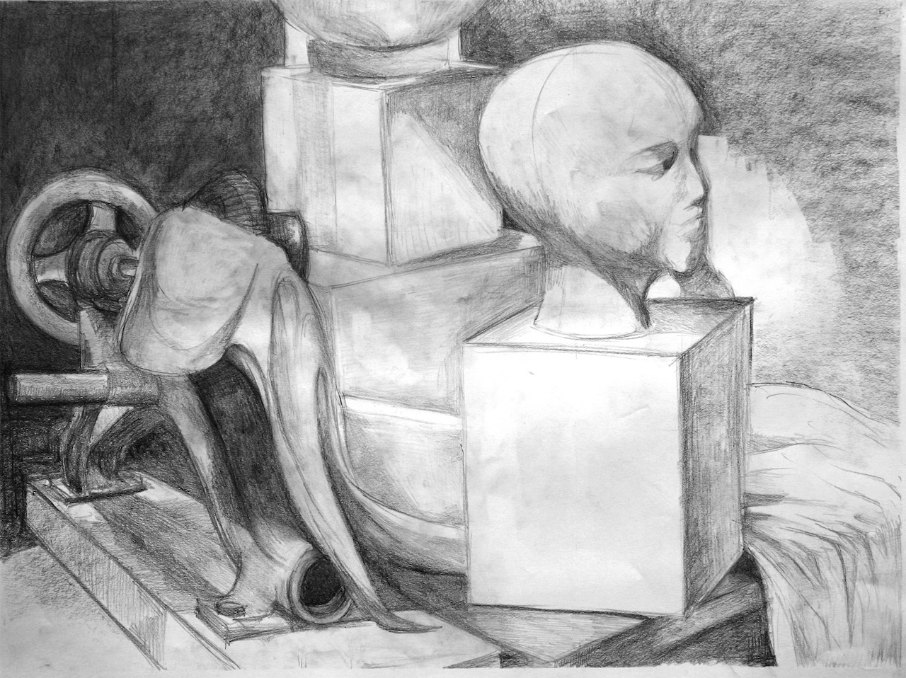 Still life drawing- graphite on paper